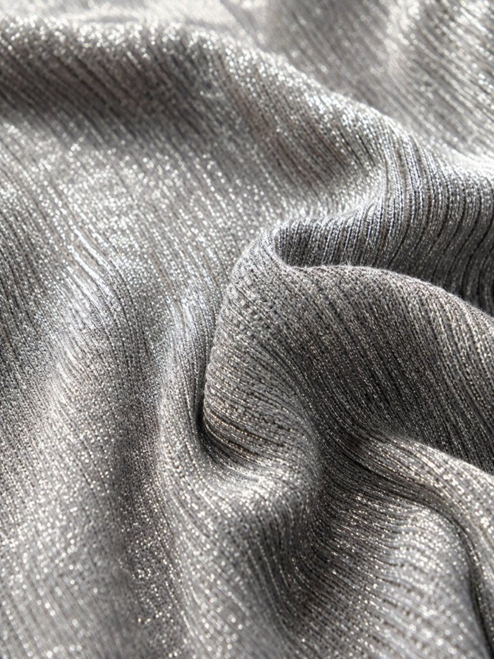Nina Leonard Silver Metallic Off Shoulder Cocktail Party Dress M NEW - Picture 6 of 13
